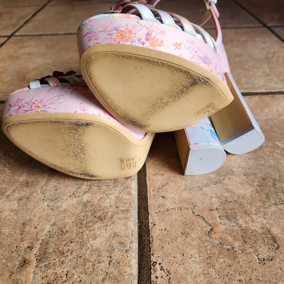 Sophia Webster × LoveShackFancy collaboration platform heels. Size 39. - Picture 5 of 6